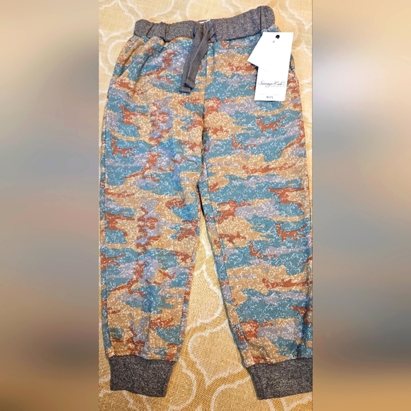 Sovereign Code Boys Sz 5 Sweat Pants Joggers Camo NWT draw string waist - Picture 1 of 5